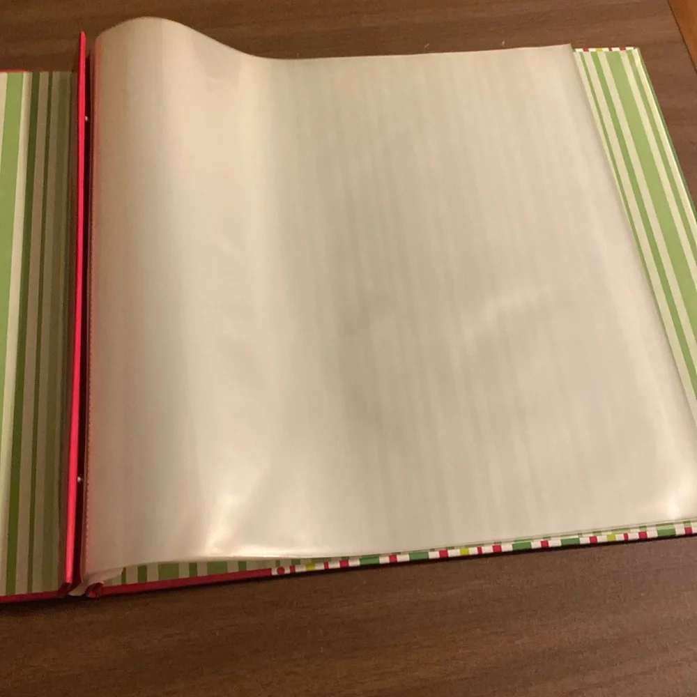 Holiday Stripes Scrapbooking Binder